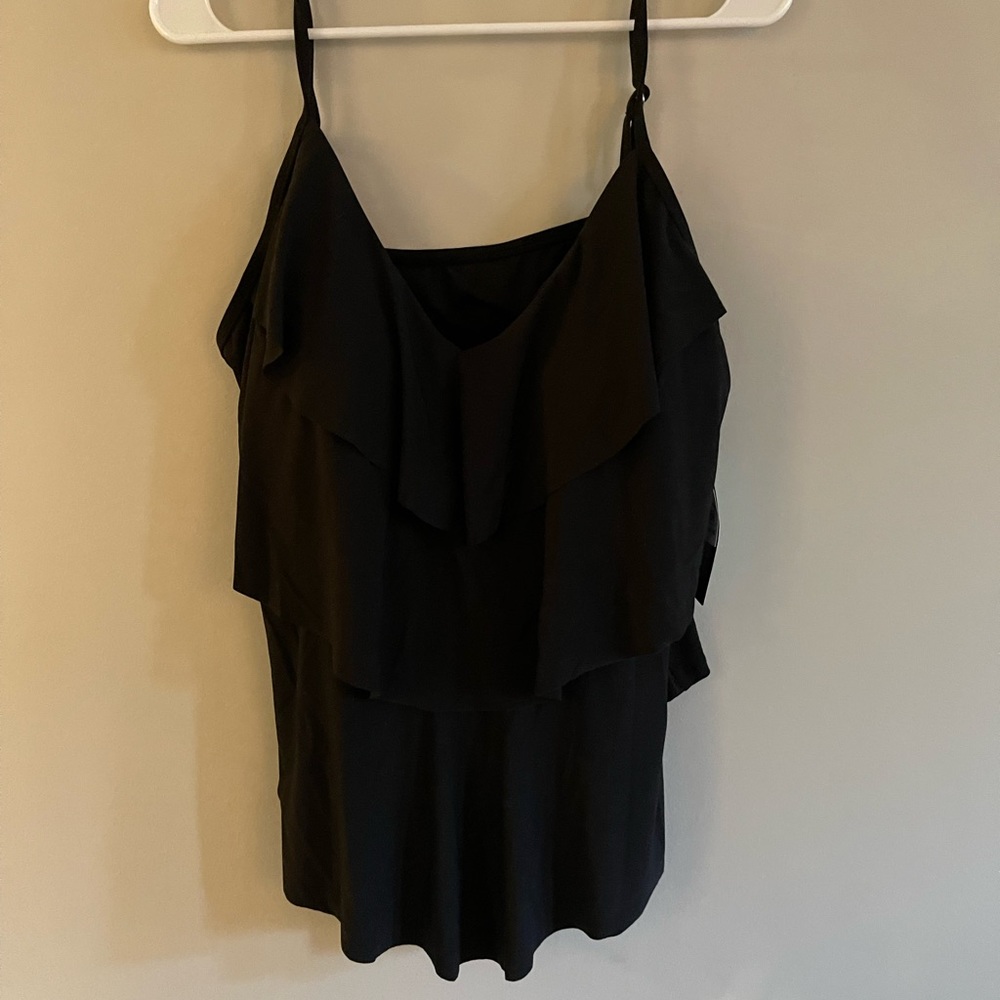 Brand new with tags XL black womens tankini